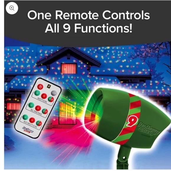 NWT Star Shower Ultra 9 Remote-Controlled Laser Light Show - Picture 5 of 14